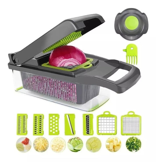 Mandolina Cortador Verduras Multi Picador Vegetales 15 En 1