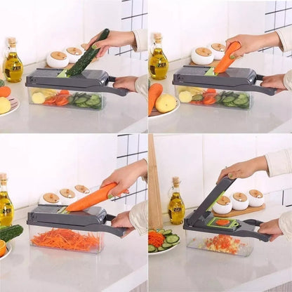 Mandolina Cortador Verduras Multi Picador Vegetales 15 En 1