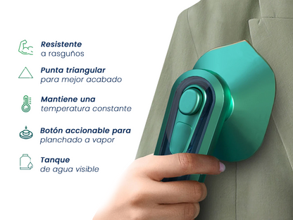 Mini plancha viajera a vapor